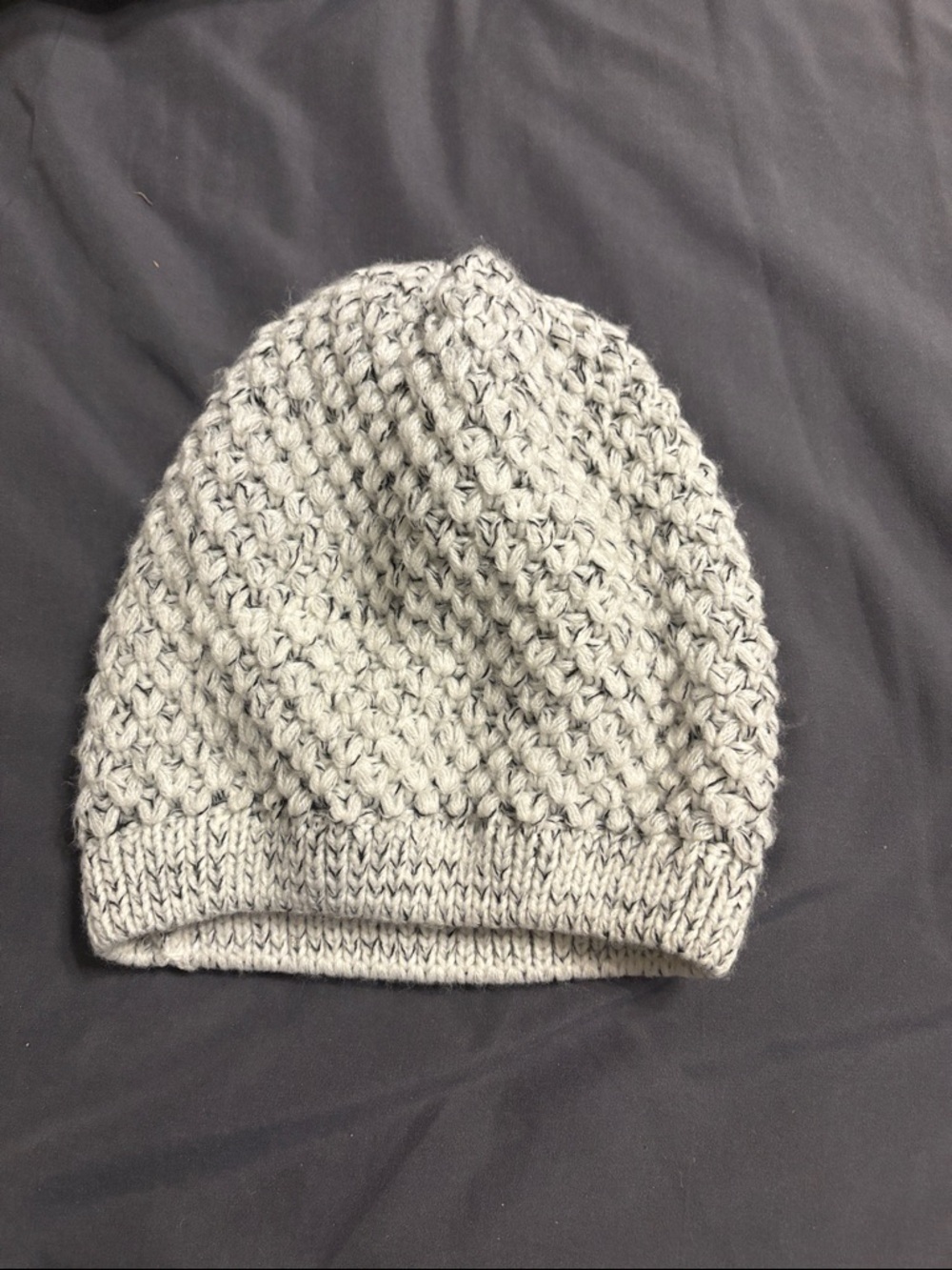 GAP Light Gray Marled Knit Beanie